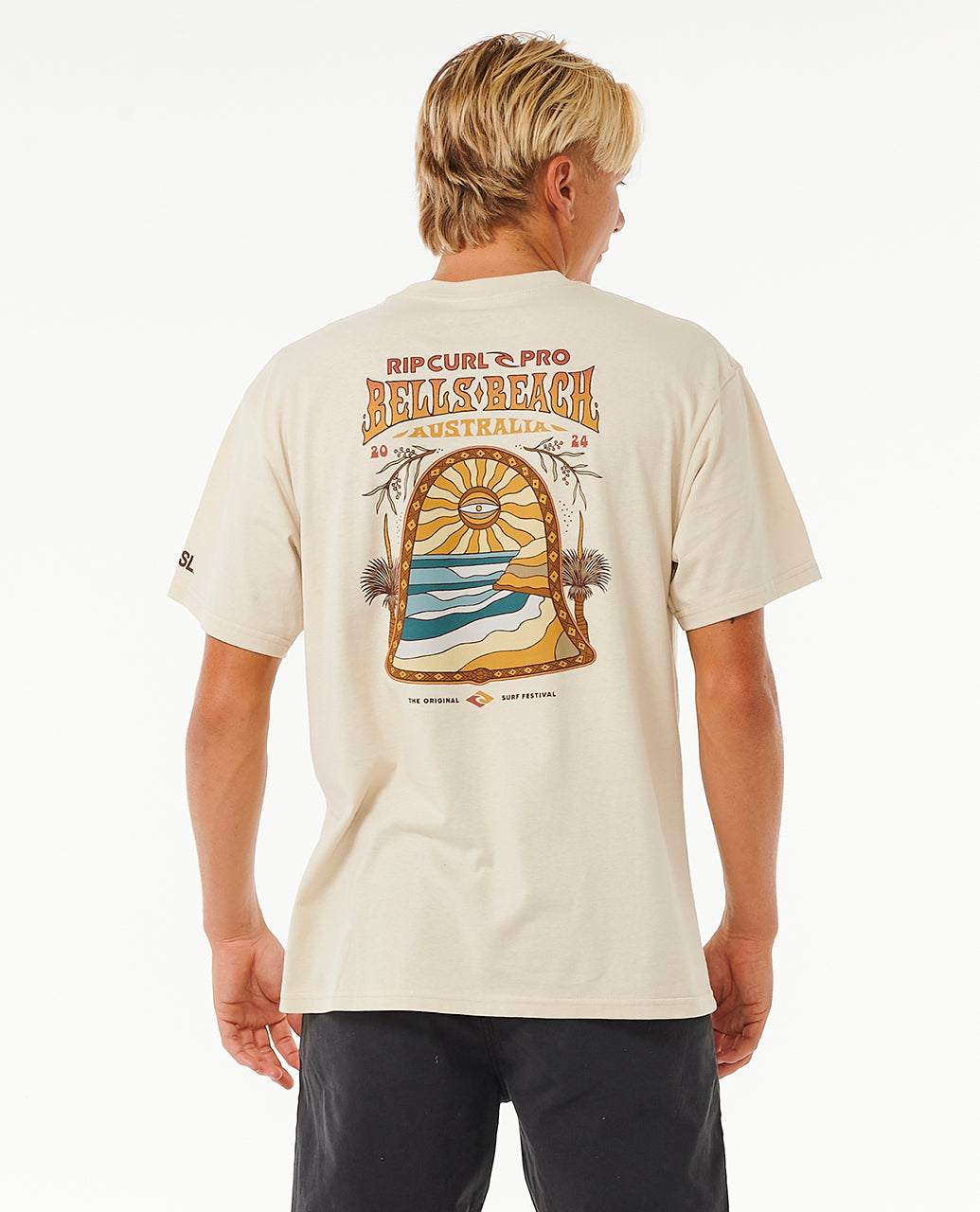 メンズ RIP CURL PRO 2024 LINE UP 半袖 Tシャツ